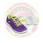 KR Damen Bowlingschuhe Lace Purple / Yellow