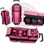 DV8 Diva 3Ball Roller Bag Tripel Roller Bag Pink