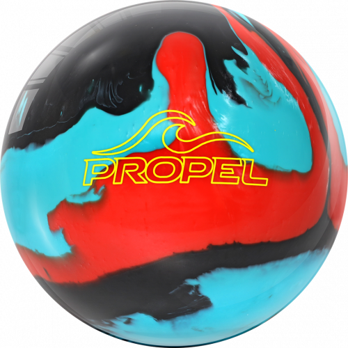 Motiv Propel Bowlingball – Rot/Türkis/Schwarz