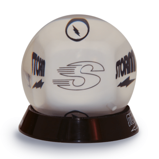 Bowlingball Storm Clear White Ball Mini Deko