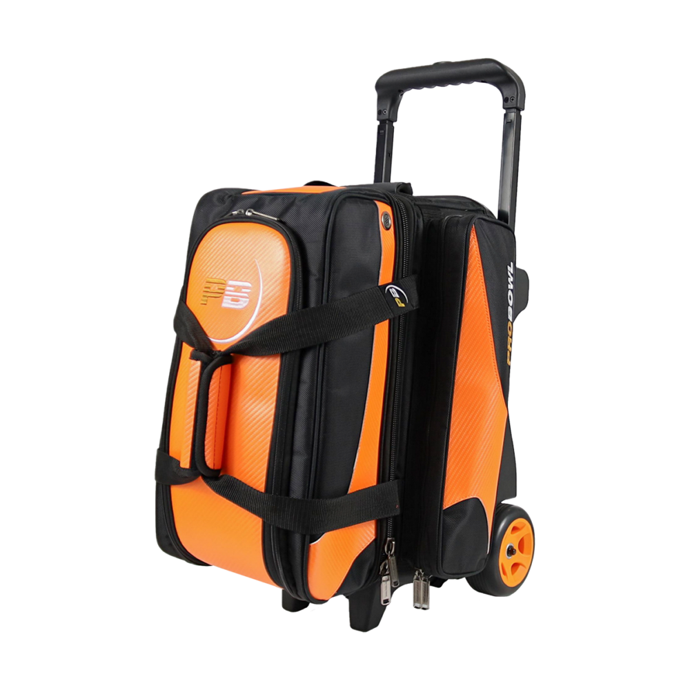 ProBowl 2Ball Deluxe Tasche Ballwagen Black-Carbone-Orange