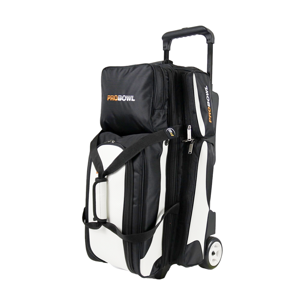 ProBowl 3Ball Deluxe Tasche Ballwagen Black-Carbone-White