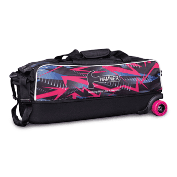 Bowlingtasche Hammer Dyesub Triple Tote -Pink Arrows Ballwagen