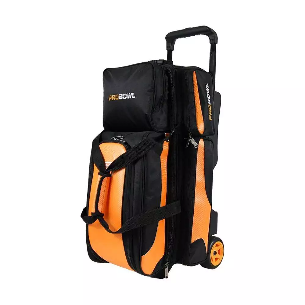 Bowlingtasche 3Ball Bag Roller Ballwagen ProBowl - PB black/ orange