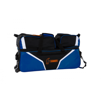 Bowlingtasche 3 Ball Hammer Deluxe TRIPLE TOTE Blau Ballwagen