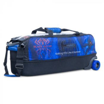 Bowlingtasche Ball Wagen DYE TRIPLE TOTE BLUE - BLACK WIDOW Bag 3 Bowlingtasche Ball Wagen DYE TRIPLE TOTE BLUE - BLACK WIDOW Bag