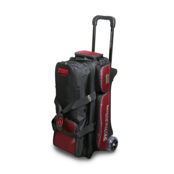 Storm R/T 3 Ball Bowling Tasche Ballwagen Black/Checke/Red