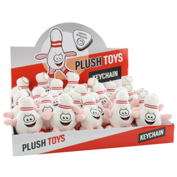 Schlüsselanhänger Lustiger Bowling Pin Plush Toy 15 cm 30 Stück