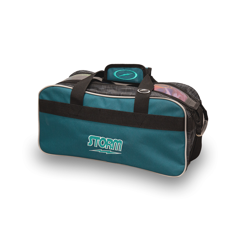 Bowlingtasche 2 Ball Bowling Bag Tote Steel Blue Black Tasche