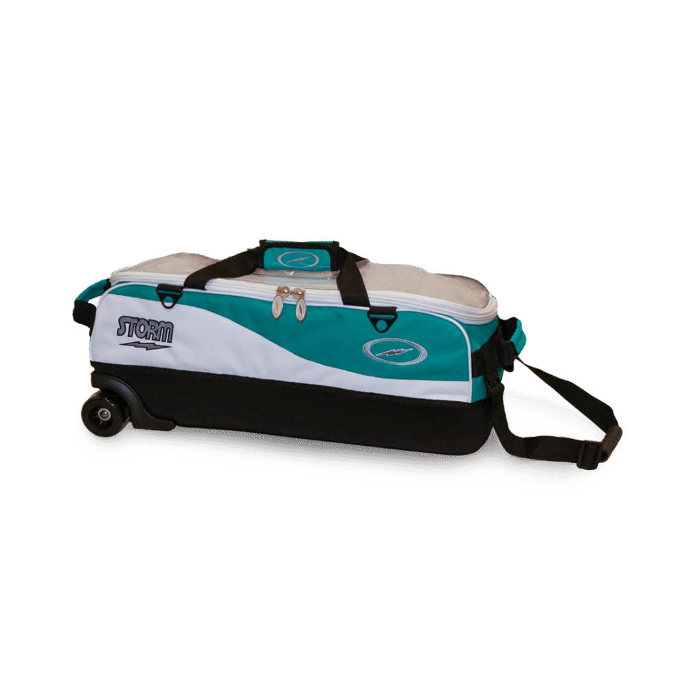 Bowlingtasche Bag 3 Ball Travel Tote Pro Storm White Teal Bowling