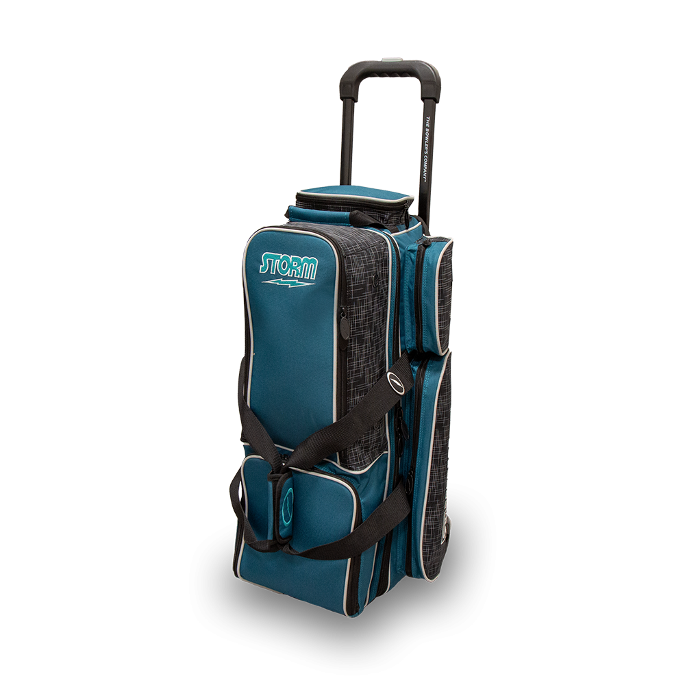 Bowlingtasche Storm 3-Ball Bag Tasche Ballwagen Steel Blue Black