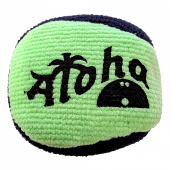Aloha Microfaser Puffball schwarz lime
