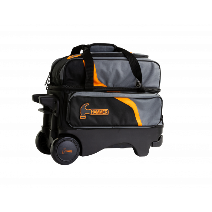 Bowlingballwagen Bag Hammer DELUXE DOUBLE ROLLER Tasche Orange