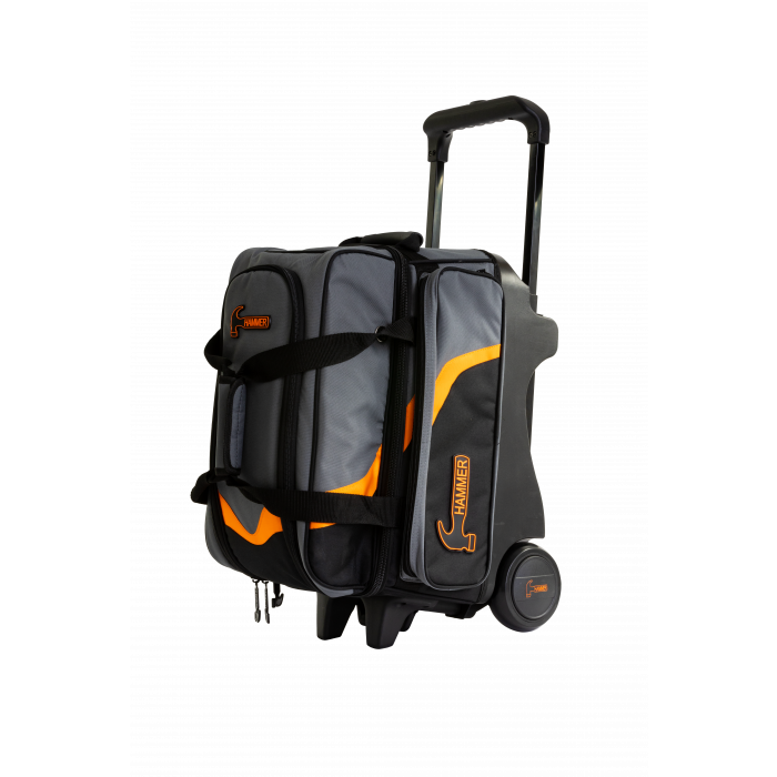 Bowlingballwagen Bag Hammer DELUXE DOUBLE ROLLER Tasche Orange
