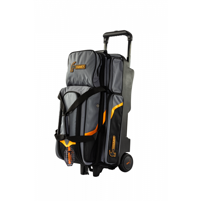 Bowlingballwagen Bag Hammer DELUXE TRIPLE ROLLER Tasche Orange