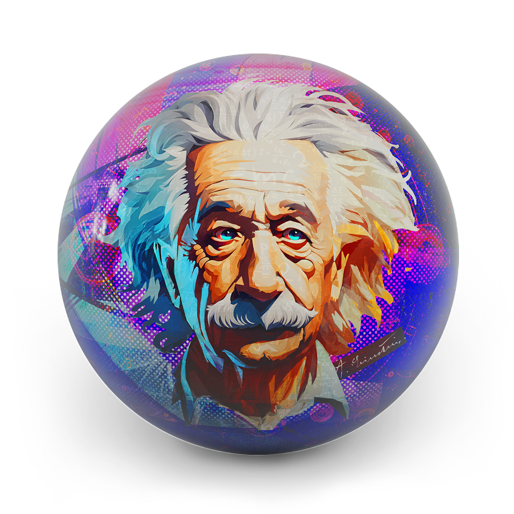 On The Ball-Bowlingbälle im Design Einstein's Cortex Crush