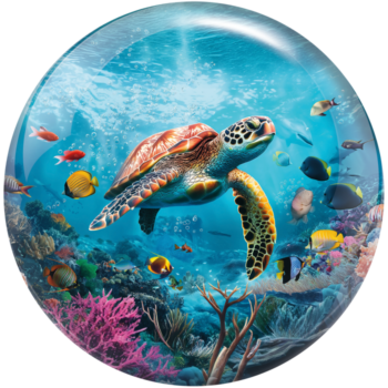 Brunswick Ball Viz-A-Ball SEA TURTLE Bowlingkugel Limited Edition