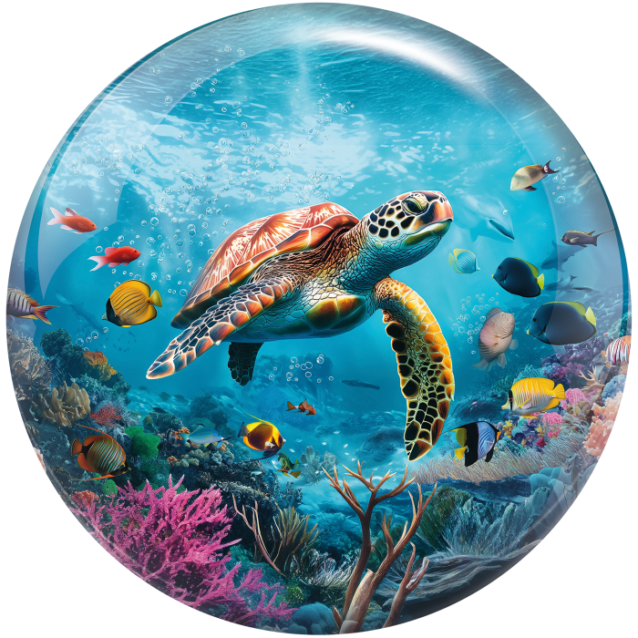 Brunswick Ball Viz-A-Ball SEA TURTLE Bowlingkugel Limited Edition