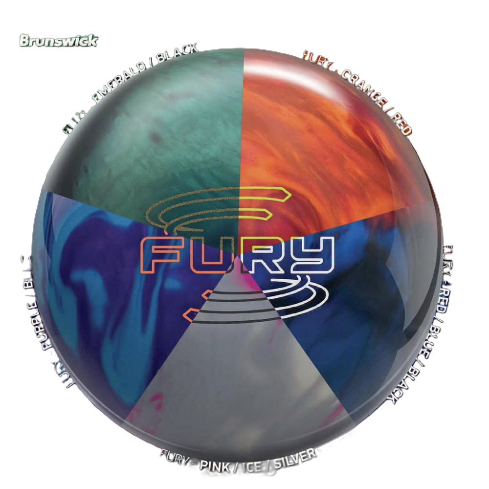 Brunswick Bowlingball Fury All Color im Mix Bowlingball