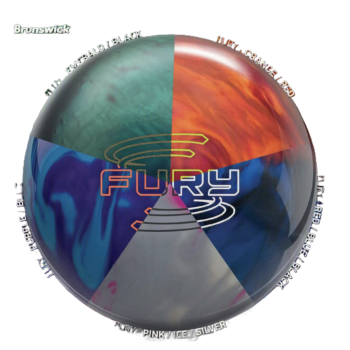 Brunswick Bowlingball Fury All Color im Mix Bowlingball