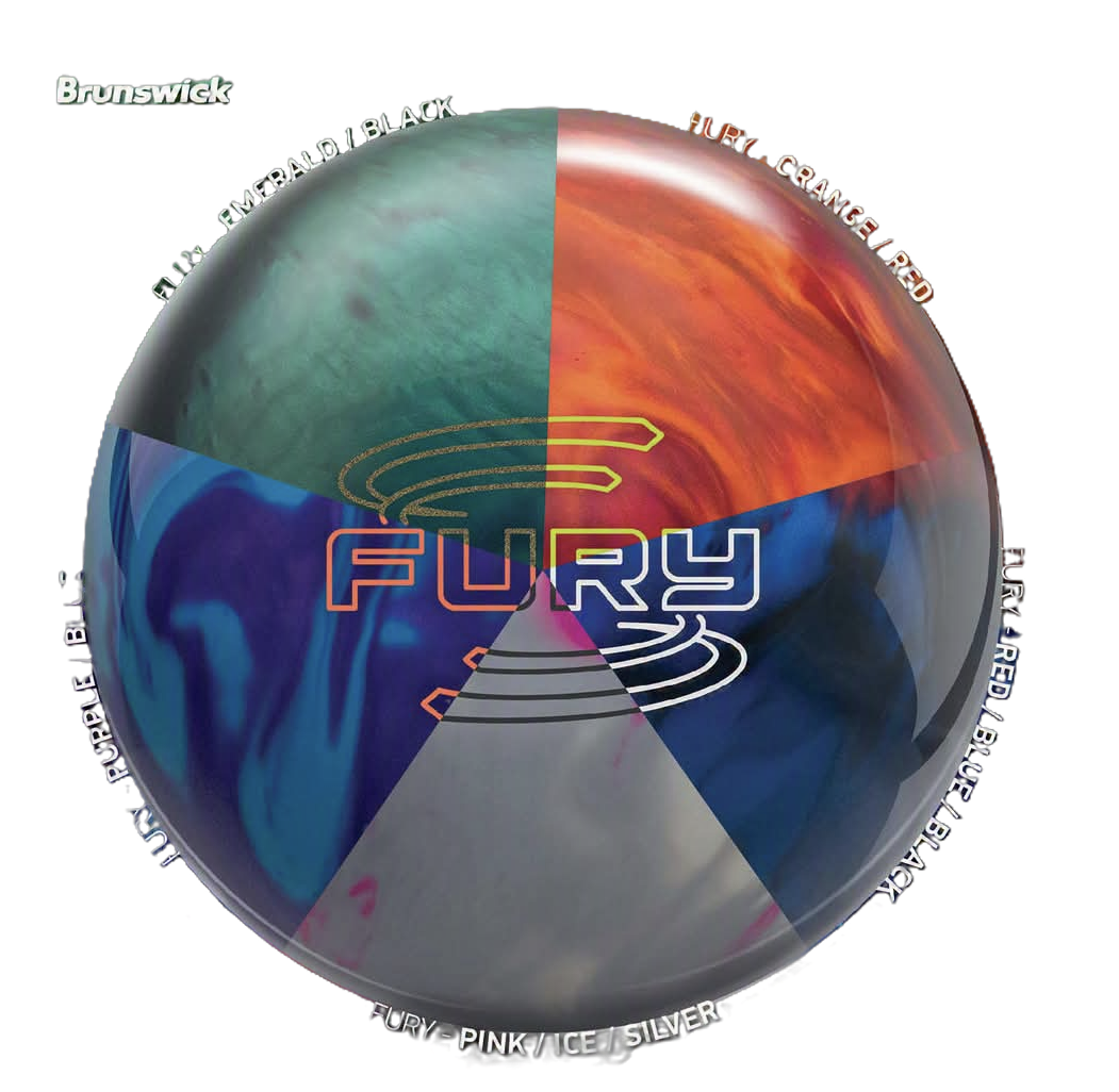 Brunswick Bowlingball Fury All Color im Mix Bowlingball