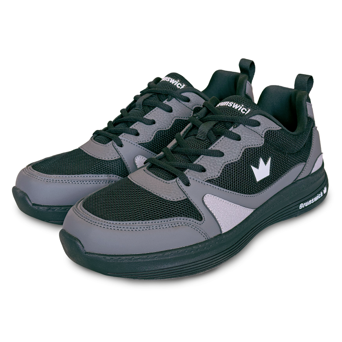 Brunswick Men’s Athletic Shoes Outback Black Grey New Bowlingschuhe