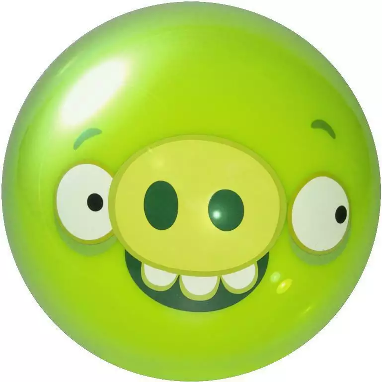 Angry Birds Bowlingball Grün Bad Piggies Bowlingball / Bowlingkugel