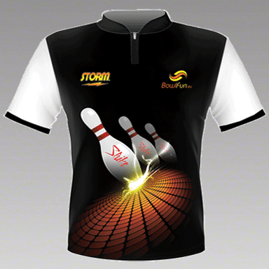 Bowlfun Best  Jersey Quallität STORM Strike Black No.S12EU17JM5