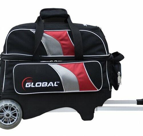 900 Global 2 Ball Tasche Deluxe Roller Schwarz Rot Silber