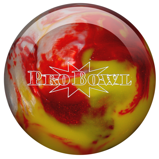 Pro Bowl Ball  Red / Yellow / Silver  - New