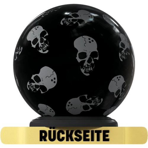 On The Ball-Bowlingbälle im Design Top Skull Shield