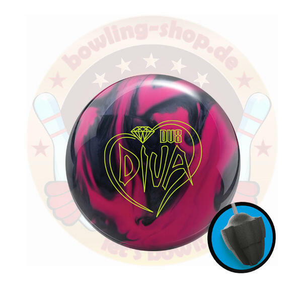 Diva Serie von DV8 Bowlingball Diamond Diva DV8 mittlere bis ölige