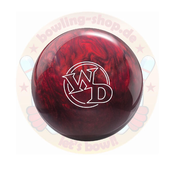 White Dot Bowlingball Columbia 300 Color Lava Fire Red Scarlet Polyester / Räumball